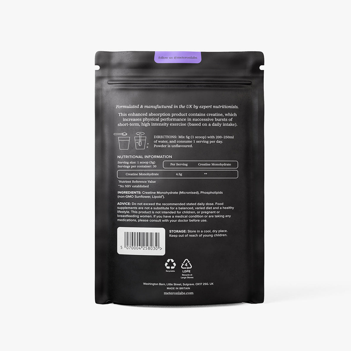 Creatine Monohydrate -  Performance & recovery - 150g